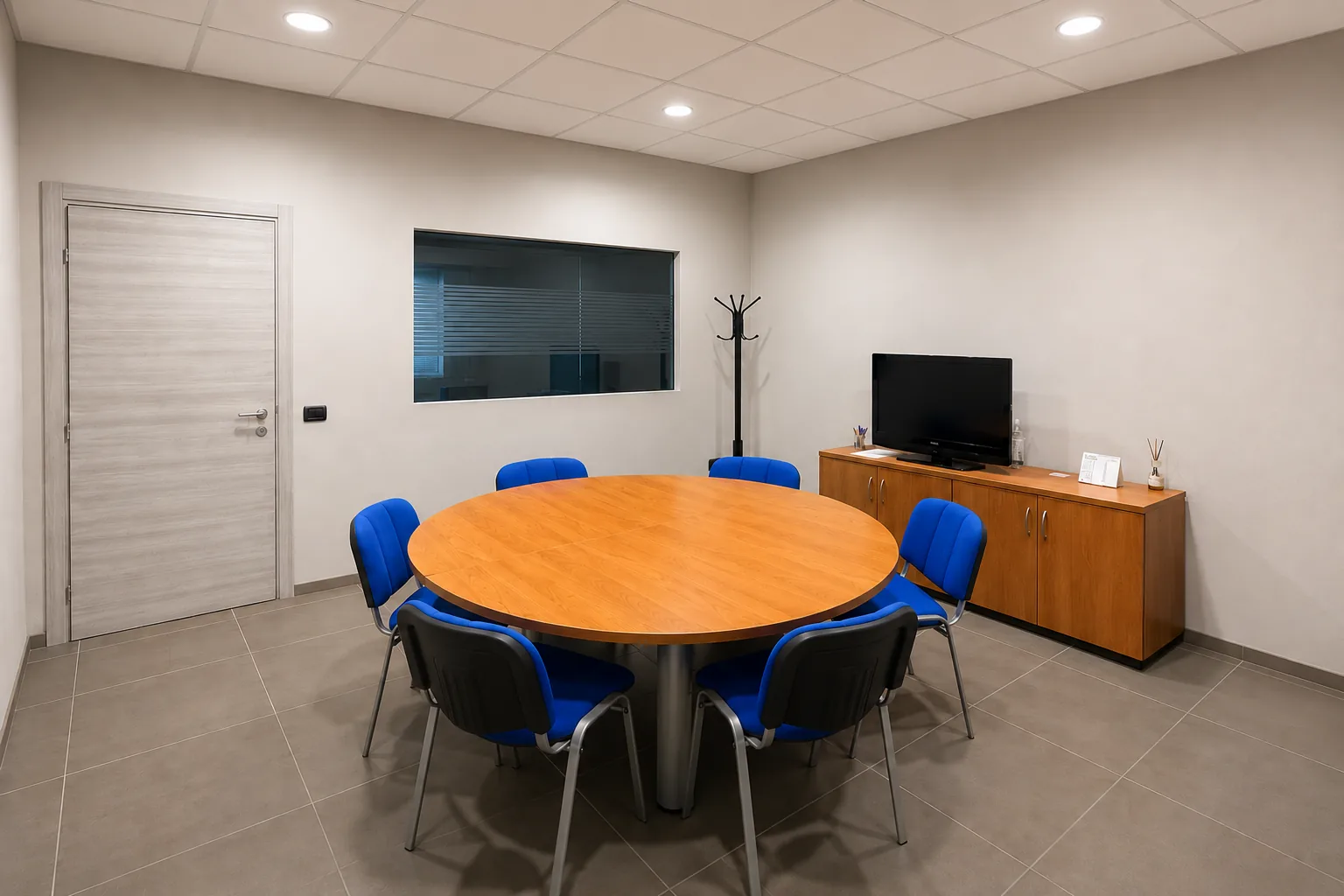 Sala riunioni professionale e luminosa presso Open Temporary Office